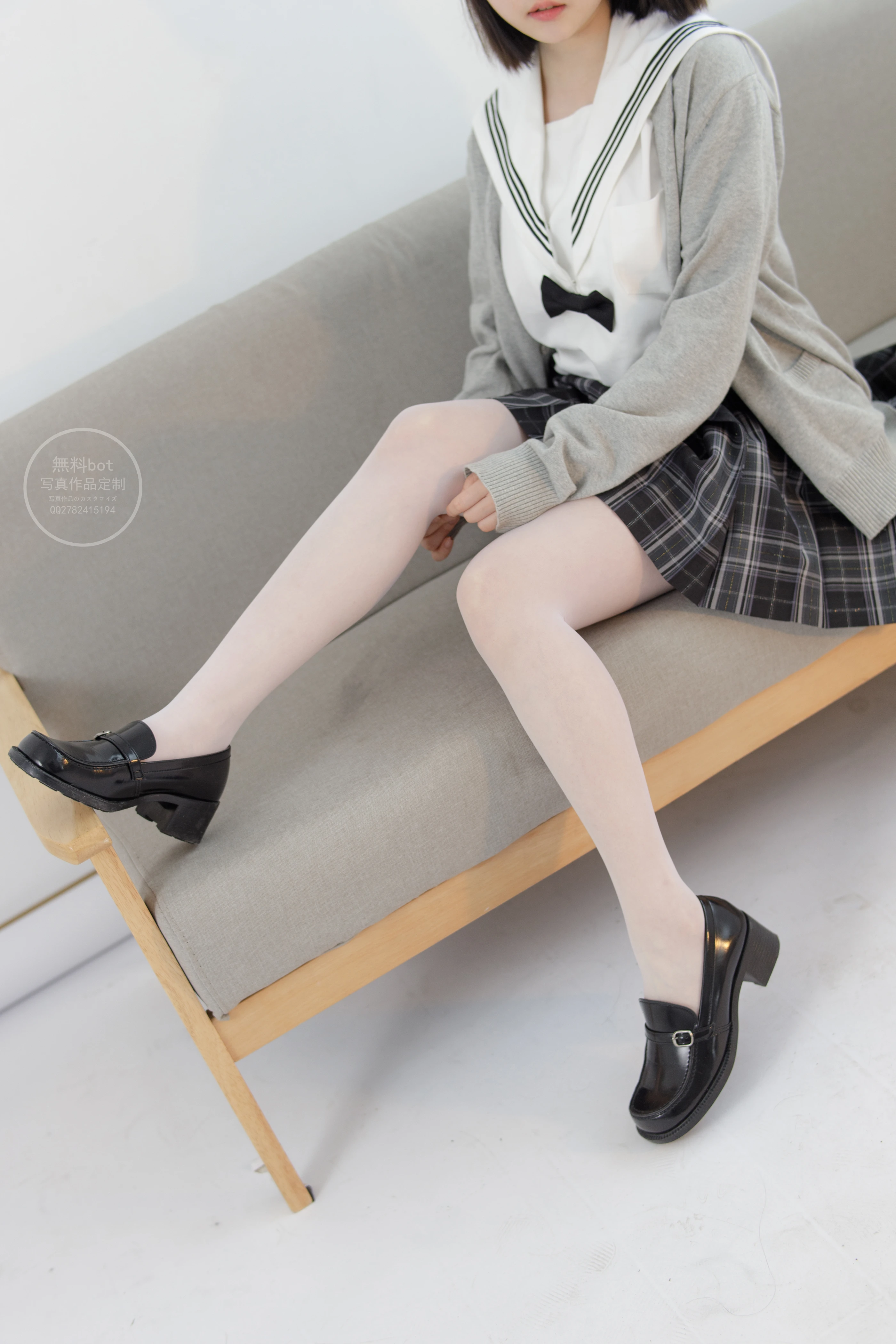 森萝财团 有料 NO.028 匿名 美少女的白丝JK制服 [101P]插图6